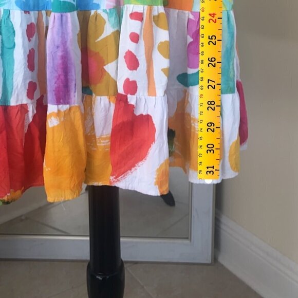 Vintage Jams World Hattie Dress Floral Ruffle Hem Size XS Flirty Artsy - Picture 8 of 9